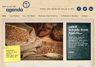 Blog design by Stripey Media for Agenda