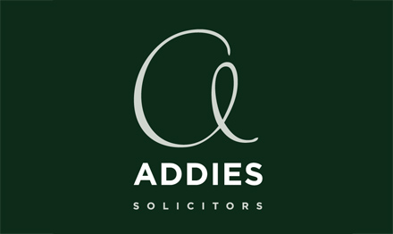 Logo design services by Stripey Media for Addies Solicitors