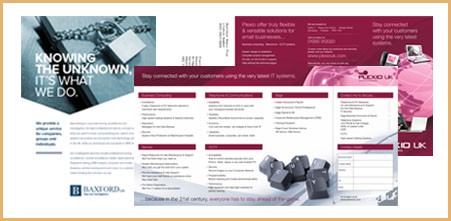 Corporate brochure design services from Stripey Media for Plexio