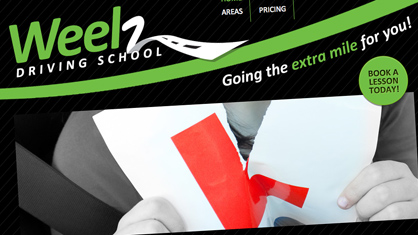 High end website design for business - Weelz Driving School